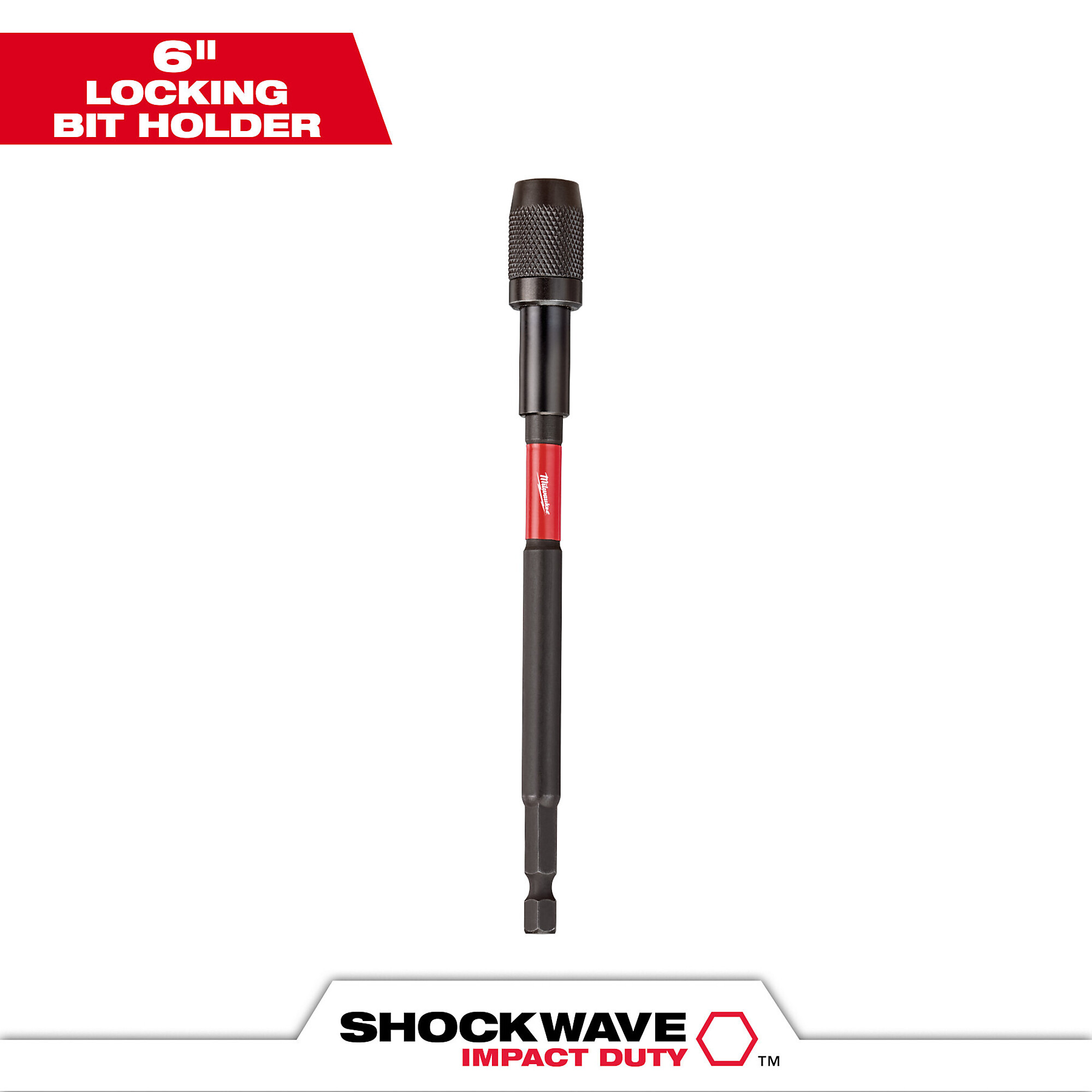 Milwaukee Shockwave Impact Duty Locking Bit Holder, 6in., Model# 48-32-4532